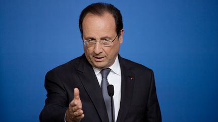 Fran&ccedil;ois Hollande, lors du Conseil europ&eacute;en, &agrave; Bruxelles (Belgique), le 27 juin 2014. (ALAIN JOCARD / AFP)