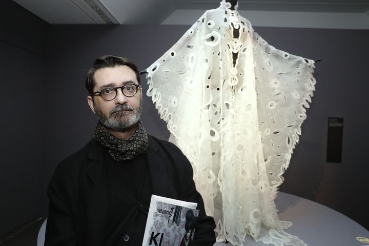 Kimono signé Franck Sorbier au musée Guimet à Paris, février 2017
 (PATRICK KOVARIK / AFP)