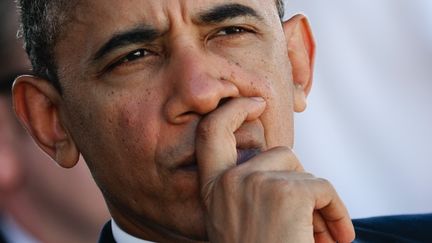 Le pr&eacute;sident am&eacute;ricain, Barack Obama, &agrave; Honolulu, dans l'archipel d'Hawa&iuml;, le 23 d&eacute;cembre 2012. (JIM WATSON / AFP)