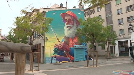 "Lou Pescaïre" qui signifie "pêcheur amateur " en provençal est l'une des deux fresques retenues pour le Golden Street-Art. (FRANCE 3 PROVENCE-ALPES)