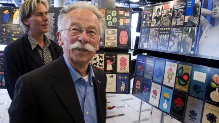 Dick Bruna lors de l'exposition 2000x DICK dédié au travail de l'illustrateur néerlandais (2007) 
 (KOEN SUYK / ANP / AFP)