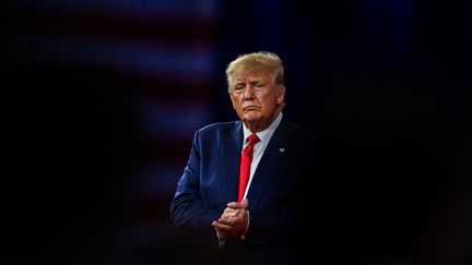 Le président américain Donald Trump à Orlando (Floride), le 26 février 2022. (CHANDAN KHANNA / AFP)