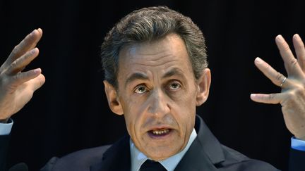 L'ex-président Nicolas Sarkozy, le 29 octobre 2015 à Moscou (Russie). (KIRILL KUDRYAVTSEV / AFP)