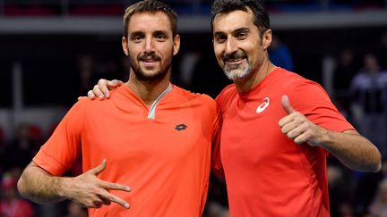 Viktor Troicki et Nenad Zimonjic (Serbie)