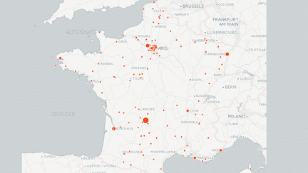 CARTE. Où François Hollande s'est-il déplacé en France pendant son mandat (NICOLAS ENAULT / CARTO)