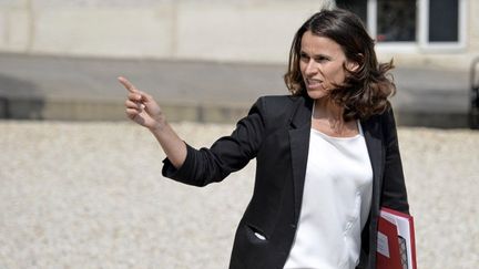 Aurélie Filippetti en juin 2014 dans la cour de l'Elysée
 (MIGUEL MEDINA / AFP)