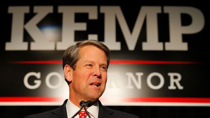 Brian Kemp, le gouverneur de la Géorgie a ratifié une loi interdisant l'avortement dès que les battements du coeur du foetus sont perceptibles. (KEVIN C. COX / GETTY IMAGES NORTH AMERICA)