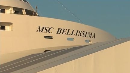 Le paquebot&nbsp;Bellissima&nbsp;construit par MSC à Saint-Nazaire (Loire-Atlantique). (FRANCE 3)