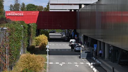 L'hôpital de Corbeil-Essonnes (Essonnes), le 26 août 2022. (EMMANUEL DUNAND / AFP)