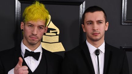 Twenty One Pilots : Josh Dun, à gauche, et Tyler Joseph, aux Grammy Awards le 12 février 2017 à Los Angeles
 (Mark Ralston / AFP)