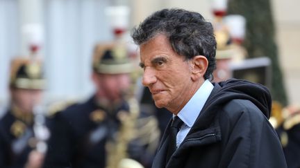 L'ancien ministre de la Culture et président de l'Institut du monde arabe, Jack Lang, lors de vœux à l'Elysée, à Paris, jeudi 4 janvier 2018.&nbsp; (LUDOVIC MARIN / AFP)