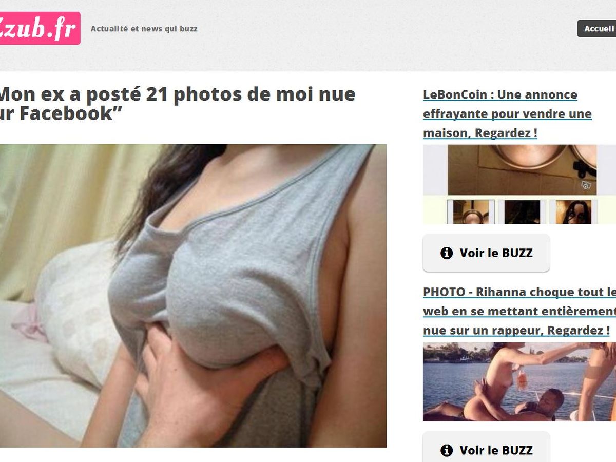 Mon ex a posté 21 photos de moi nue sur Facebook