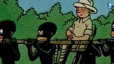 Un Congolais demande l&#039;interdiction de &quot;Tintin au Congo&quot; devant la justice
 (Culturebox)