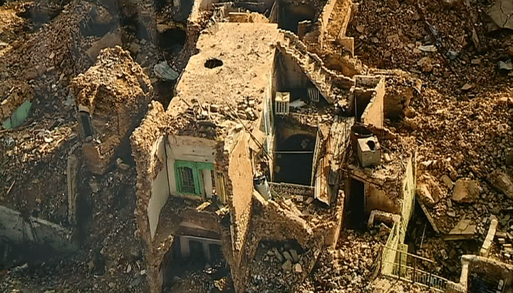 Détail de la photo de Mossoul par Yann Arthus Bertrand
 (France 3 / Culturebox / Capture d&#039;écran)