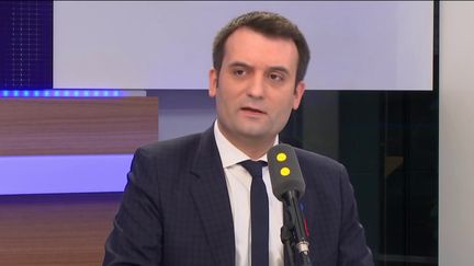 Florian Philippot, invité de franceinfo, vendredi 24 mars (RADIO FRANCE / FRANCEINFO)