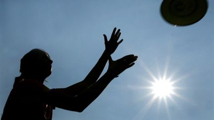 Sonja Warning, membre de l'équipe de frisbee de Magdeburg (Allemagne) (AFP/RONNY HARTMANN)