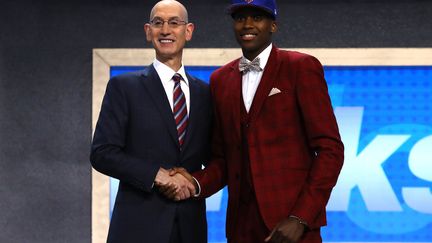 Frank Ntilikina jouera aux Knicks en NBA la saison prochaine (MIKE STOBE / GETTY IMAGES NORTH AMERICA)