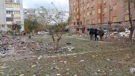 A&nbsp;Mykolaïv, mercredi 26 octobre, un quartier dévasté par des frappes russes. (GAELE JOLY / RADIO FRANCE)