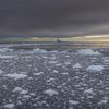 Des icebergs autour de la côte du Groenland, le 17 septembre 2022. (ROBERT MEERDING / ANP MAG / AFP)