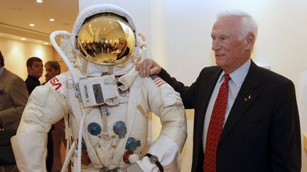 Eugene Cernan, le 16 juin 2009 à Madrid, lors du 40e anniversaire du premier homme sur la Lune. (MAXXPPP)