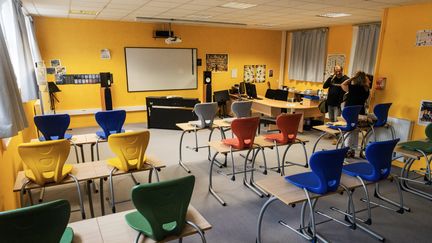 Une salle de classe dans un lycée. (Photo d'illustration).&nbsp; (MARTIN ROCHE / OUEST-FRANCE / MAXPPP)