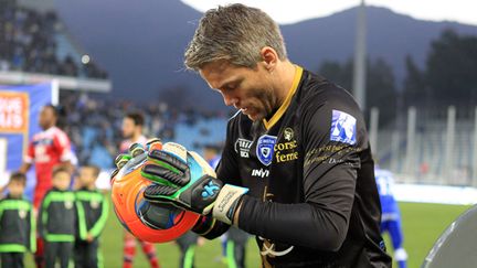 Mickaël Landreau jouera samedi son dernier match en Ligue 1 (PASCAL POCHARD-CASABIANCA / AFP)