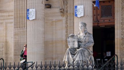 L'entrée du palais de justice de Perpignan, en février 2017. (MAXPPP)