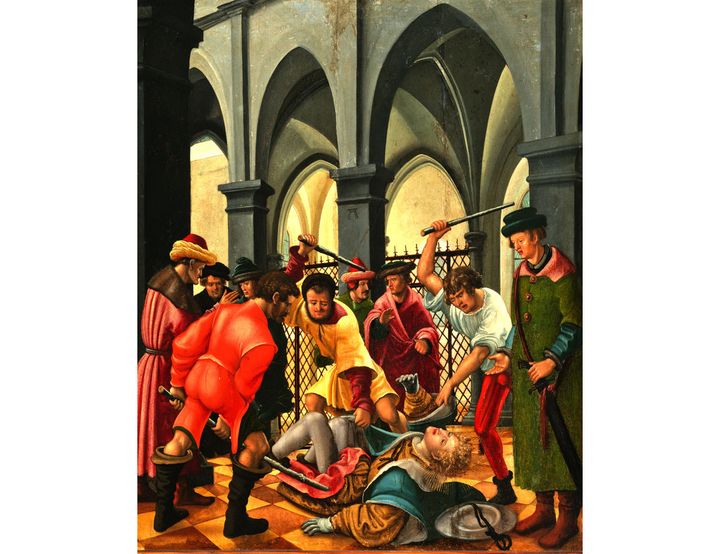 Albrecht Altdorfer, "Saint Florian roué de coups"&nbsp; (© Prague, National Gallery 2019-jpg)