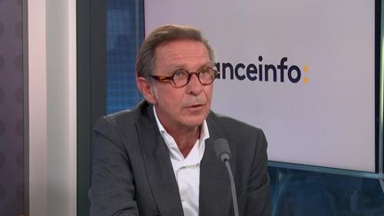 Hervé Navellou, directeur général de L'Oréal France, le 11 octobre 2022. (FRANCE INFO / RADIO FRANCE)