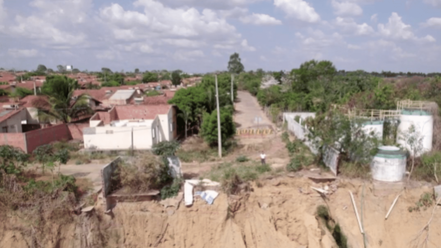 em Buriticupu, o chão está cedendo sob a cidade