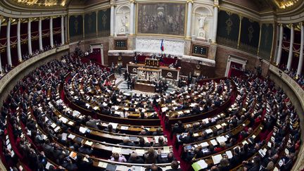 L'Assembl&eacute;e nationale, &agrave; Paris, le 2 octobre 2012. (LIONEL BONAVENTURE / AFP)