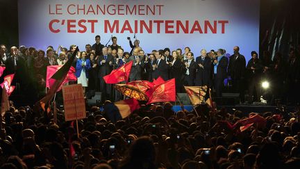 &nbsp; (François Hollande célébrant sa victoire le 6 mai 2012, place de la Bastille à Paris © Alfred /Sipa - Cliquez sur l'image pour zoomer)