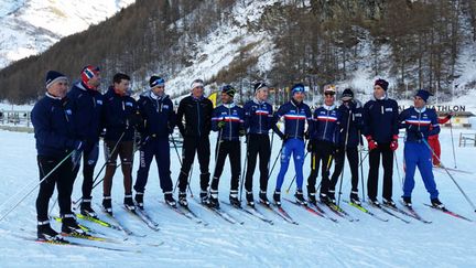 &nbsp; (Ski de fond pour l'équipe de France de cyclisme © Radio France / Fabrice Rigobert)