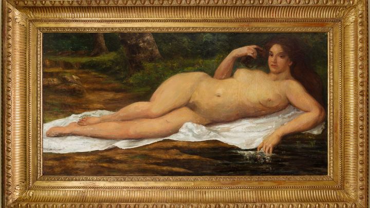 "Grande Baigneuse" de Gustave Courbet, vers 1869 (Maison Rouillac)