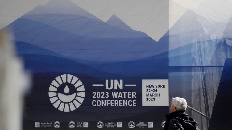 The first UN water conference in nearly half a century opened on Wednesday, March 22, 2023 in New York.  (LEONARDO MUNOZ / AFP)