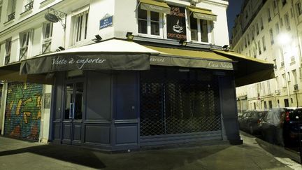 La pizzeria Casa Nostra, dans le XIe arrondissement de Paris. (MARTIN BUREAU / AFP)