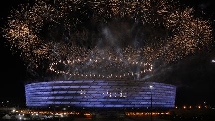  Le stade olympique de Bakou lors de la cérémonie d'ouverture le 12 juin 2015. (TOFIK BABAYEV / AFP)