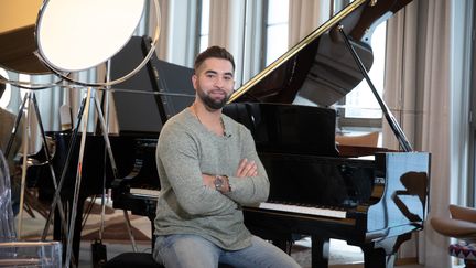 Le chanteur Kendji Girac, le 5 octobre&nbsp;2020 à Paris. (FRED DUGIT / MAXPPP)