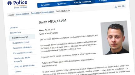 La photo de Salah Abdeslam, principal suspect encore vivant après les attentats de Paris, publiée mardi 17 novembre 2015 par la police fédérale belge. (POLICE FEDERALE BELGE)
