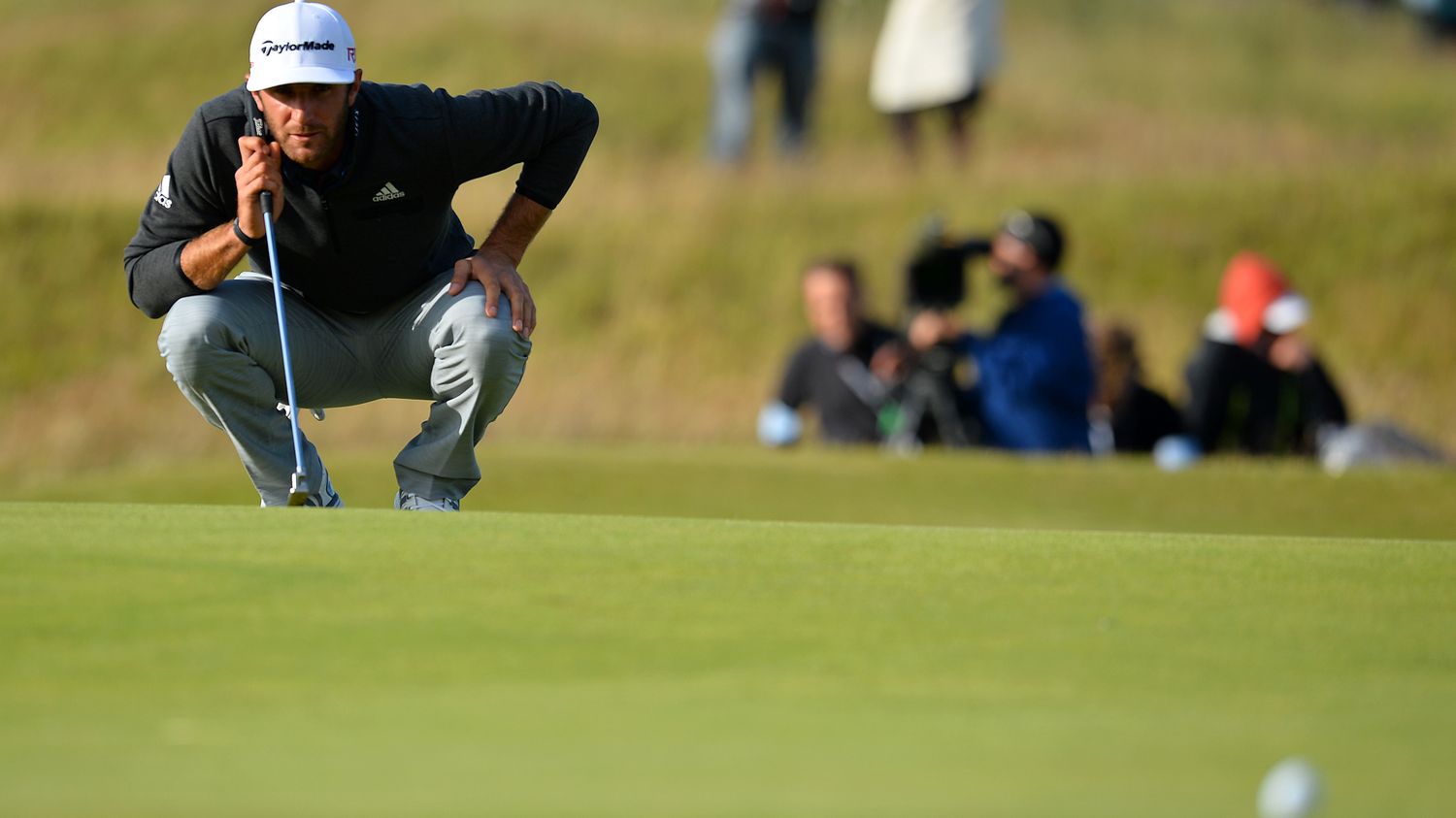 Dustin Johnson seul aux commandes du British Open