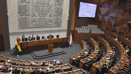 Le Parlement bolivien de la Paz (Bolivie), le 24 novembre 2022. (STRIGER / EFE / MAXPPP)