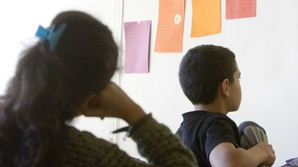 Le coll&egrave;ge Jean-Jaur&egrave;s de Montfermeil (Seine-Saint-Denis), class&eacute; en zone d'&eacute;ducation prioritaire (ZEP), le 23 janvier 2007. (POUZET / SIPA)