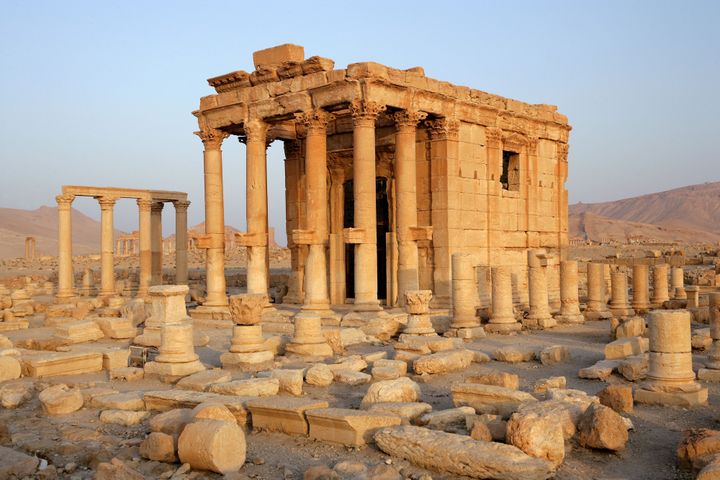 A Palmyre, le temple de Baalshamin a été détruit par Daech
 (Manuel Cohen / AFP)