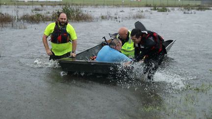 La Caroline du Nord est dûrement touchée par l'ouragan Florence, le vendredi 14 septembre 2018. (CHIP SOMODEVILLA / GETTY IMAGES NORTH AMERICA)