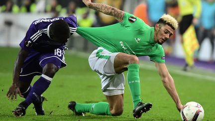 Kevin Malcuit ici face à Anderlecht (EMMANUEL DUNAND / AFP)