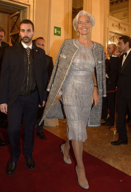 Christine Lagarde, président du FMI, à la Sacla le 7 décembre 2014
 (GIUSEPPE ARESU / AFP)