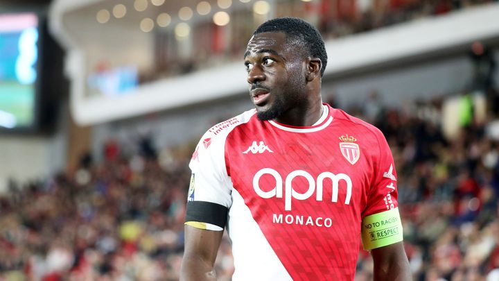 Youssouf Fofana sous les couleurs de l'AS Monaco lors de la 29e journée de Ligue 1 contre Lille, le 24 avril 2024. (MAXPPP)