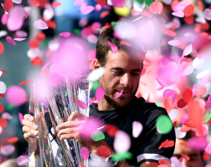 Del Potro décroche son premier titre en Masters 1000 cette année. (HARRY HOW / GETTY IMAGES NORTH AMERICA)