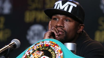 Le boxeur américain Floyd Mayweather (STEPHEN DUNN / GETTY IMAGES NORTH AMERICA)