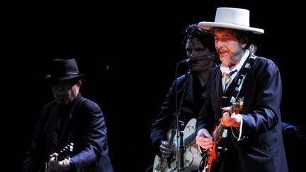 Bob Dylan performing at the London Feis Concert, Finsbury Park, London, Britain - 18 Jun 2011
 (Richard Young / Rex Fea/REX/SIPA)